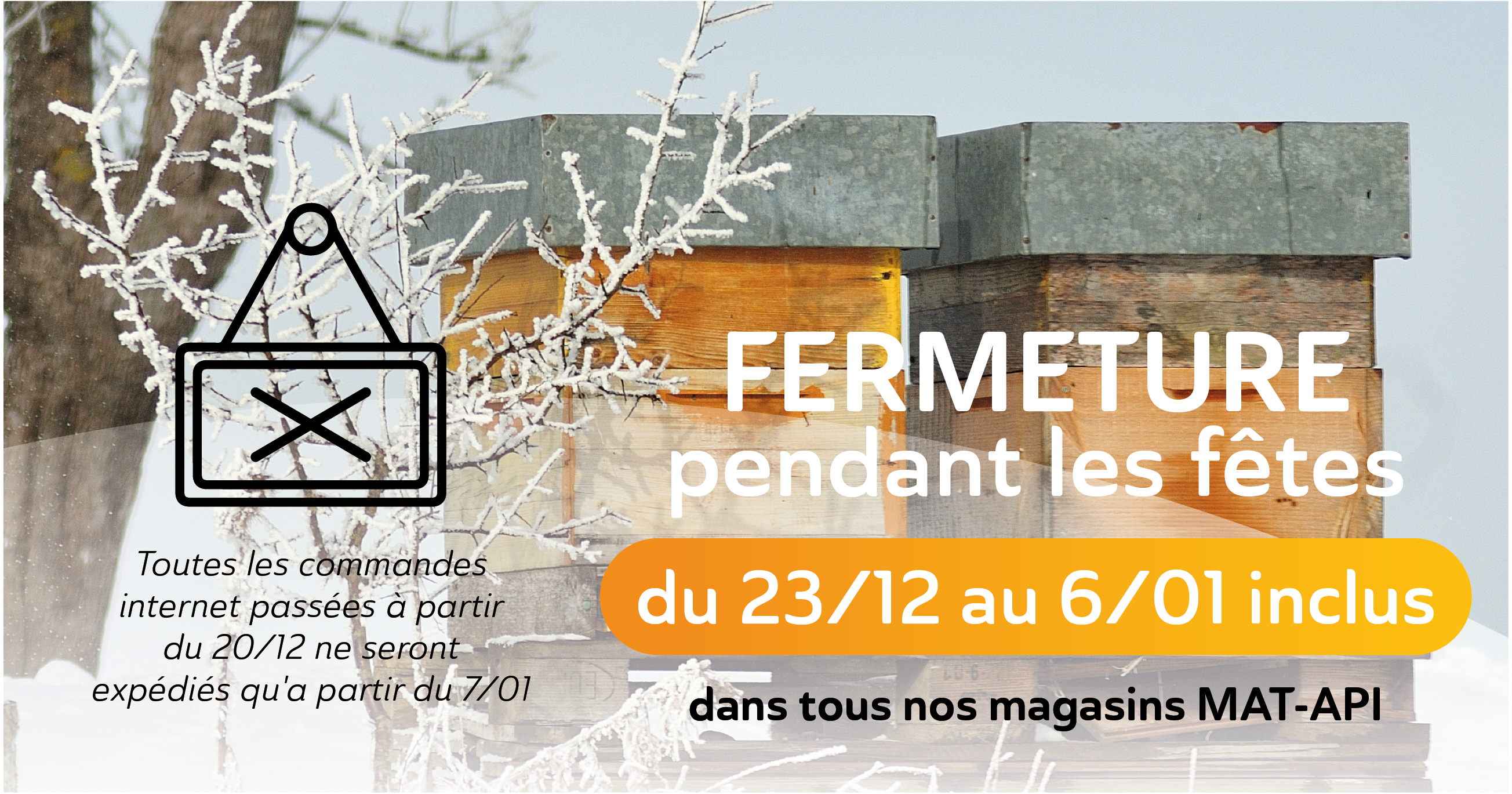 FERMETURE CONGES HIVER 2024